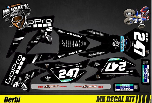 Kit déco moto - moto, mx