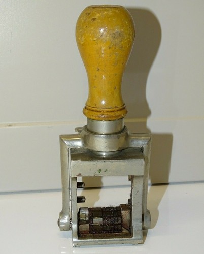 Ancien tampon encreur reçu - encreur,