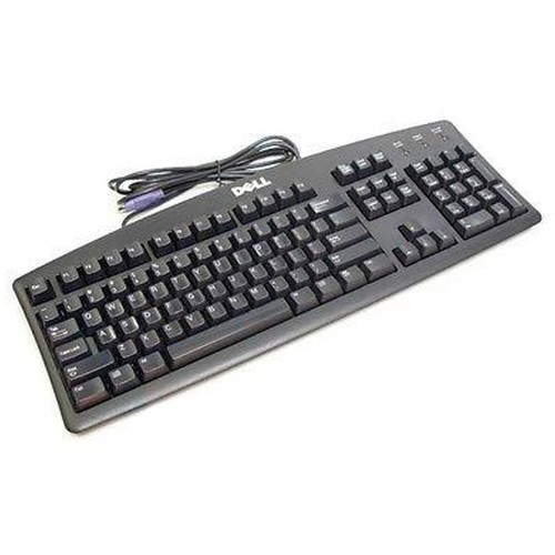 Clavier azerty noir dell - ps/2,