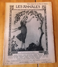 LES ANNALES N°1989 1921 Jean Droit Théâtre de l'oasis Paulus Aviation