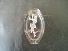 CENDRIER ART DECO VERRE PRESSE