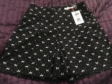 Short noir et blanc imprimé