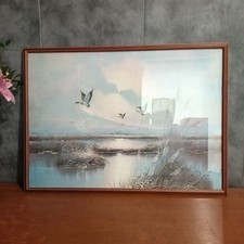 Grand tableau vintage canards