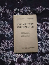 The Military Interpreter Lexique Militaire Français Anglais 1957 Collection