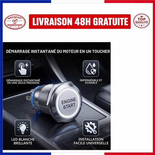Bouton poussoir démarrage - bouton,