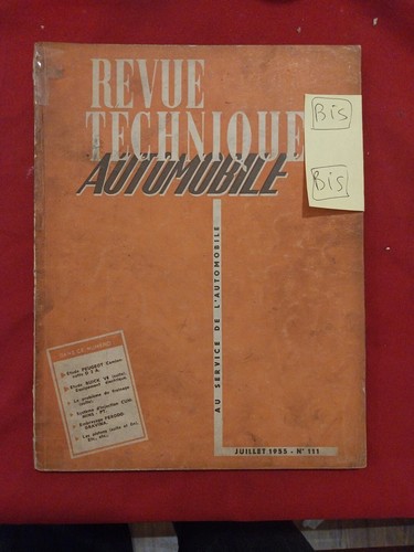 Revue technique peugeot a - technique,