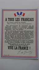 WW2 De Gaulle. A tous les