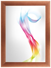 FRAMO Cadre photo Bois Cuivre brun 67x10 cm à 67x150 cm, avec verre acrylique