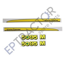 John deere 5095m decal set - john,