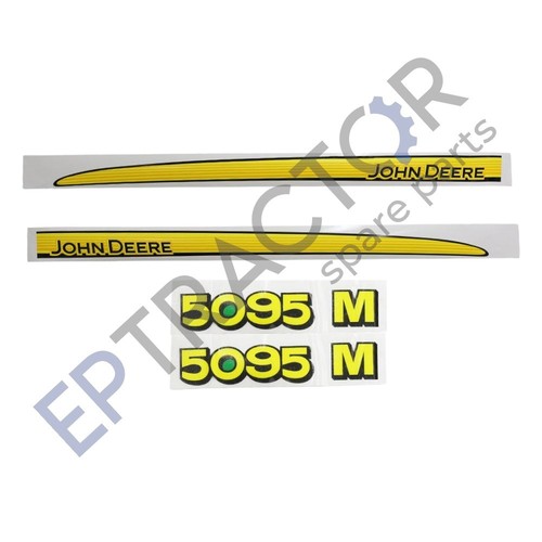 John deere 5095m decal - deere, set