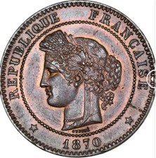 10 centimes 1870 A Cérès