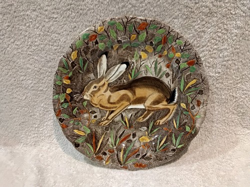 Assiette plate faience - , gien