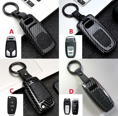 Coque etui porte clé carbone - etui,