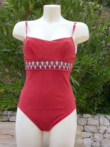 Maillot bain pearl rouge - de,