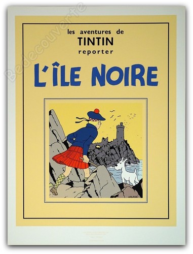 Affiche sérigraphie hergé - affiche,