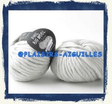 5 PELOTES de laine PHIL BIG WOOL GIVRE Neuves