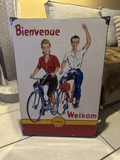 Plaque Émaillée Shell Solex