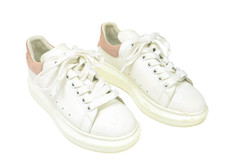 Chaussures Alexander McQueen Femme (EU) 37 Baskets Blanches À Lacets À Bout Rond