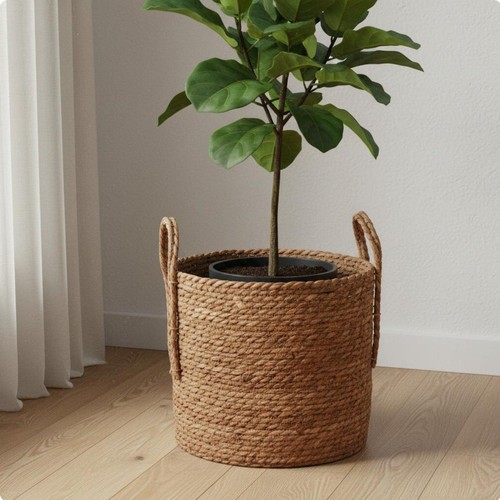 Pot jonc mer tressé - pot, de