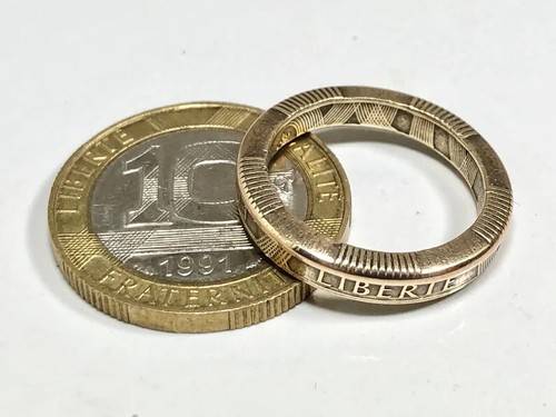 Bague pièce monnaie 10 - pièce,