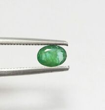 0,59 Ct Natural Zambian Mine AAA Green Emeraude Ovale Cut Gems non traités 6,...
