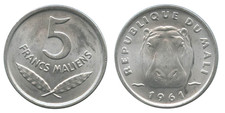 5 Francs Maliens - Hippopotame