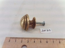 ancien Bouton poignée de tiroir en laiton massif Ø 31 mm (DF75)