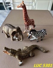 LOT DE 4 ANIMAUX MINIATURES SCHLEICH DIFFÉRENTS ET NEUFS