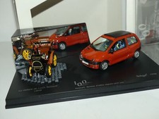 RENAULT TWINGO I Phase 2 Orange 1998 + VOITURETTE 1989 VITESSE 1:43