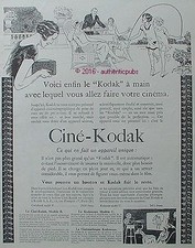 PUBLICITE CINE KODAK CAMARA