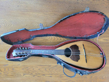 Mandoline Napolitaine Alfonso Abbate Naples Fin XIXe dans son Étui - Jouable