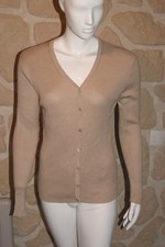 Gilet/cardigan beige taille XL marque Soie pour Soi étiqueté à 52,95€ (ch)