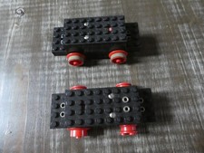 Lego .train .chemin de fer . moteur 4,5V NOIR avec roues