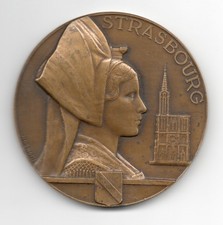 Médaille Alsacienne - Navire Croiseur Strasbourg -