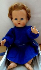 Ancien jouet poupée Dominique RAYNAL France + couffin Années 50/60