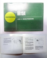 Manuelle Manual Livret Usage Entretien Tondeuse Lawnmower HONDA Hr 194