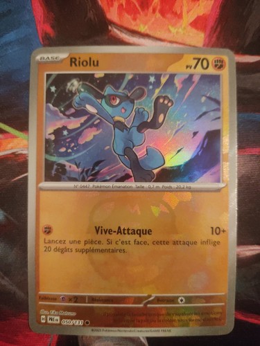 Carte pokémon riolu - carte,