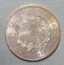 PIECE 50 FRANCS EN ARGENT HERCULE 1979
