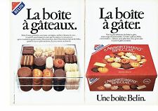 Publicité Advertising 057  1984  La boite à gateaux ( 2p) assortiment  Belin
