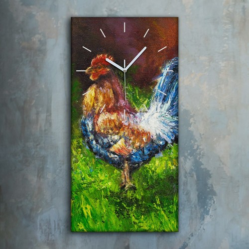 Horloge décorative sur toile