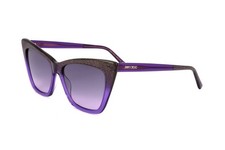 Lunettes de Soleil Jimmy Choo LUCINE/S MW2 GLITTER VIOLET 55/16/145 Femme