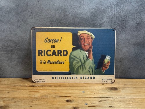 Plaque métal ricard 852 - métal,