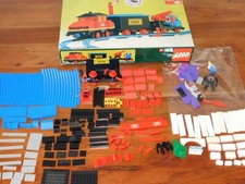 INCOMPLET vintage LOT boite pièces LEGO 183 TRAIN TRANSPORT SET avec MOTEUR grue