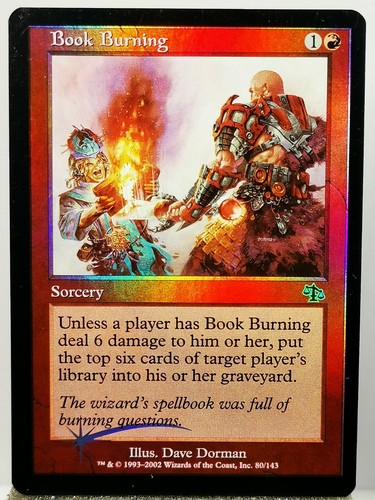 Magic mtg book burning - magic,