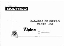 Bultaco Alpina 250 350 Modèles 212 213 Pdf Parties Manuel 100 Pages CD Anglais