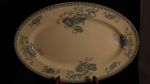 Plat ovale faience - en, de