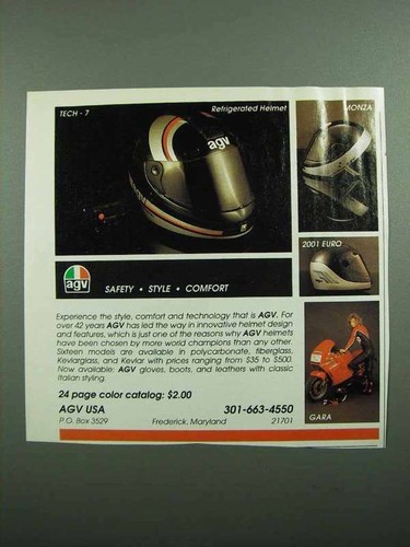 1989 agv tech - agv, ad