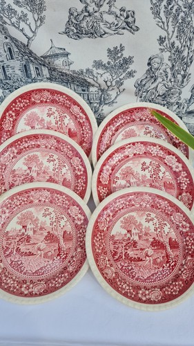 Anciennes assiettes plates - 6,