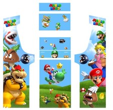 Stickers New Mario  pour Borne d'Arcade MAME - L'Univers de Jeu Incontournable !