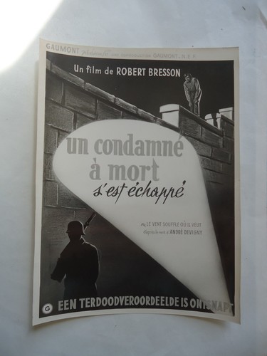 Robert bresson condame - bresson/un, à